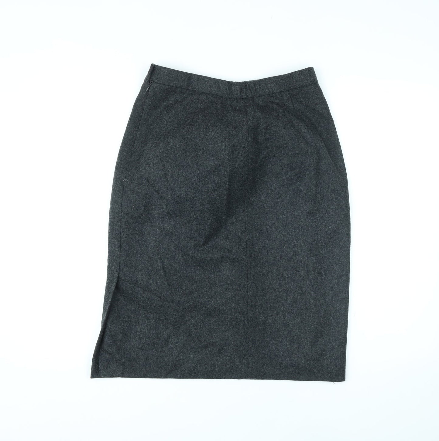 Welland Womens Grey Polyester Straight & Pencil Skirt Size 12 Zip