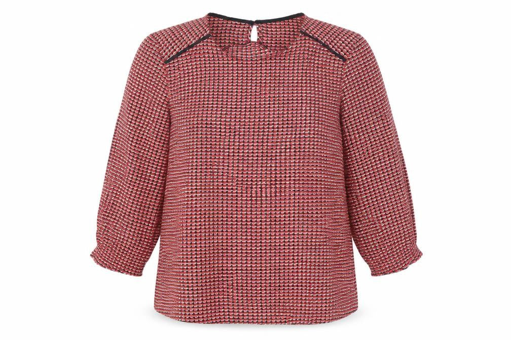 Womens UK Size XS Dunnes Stores Red Basic Blouse