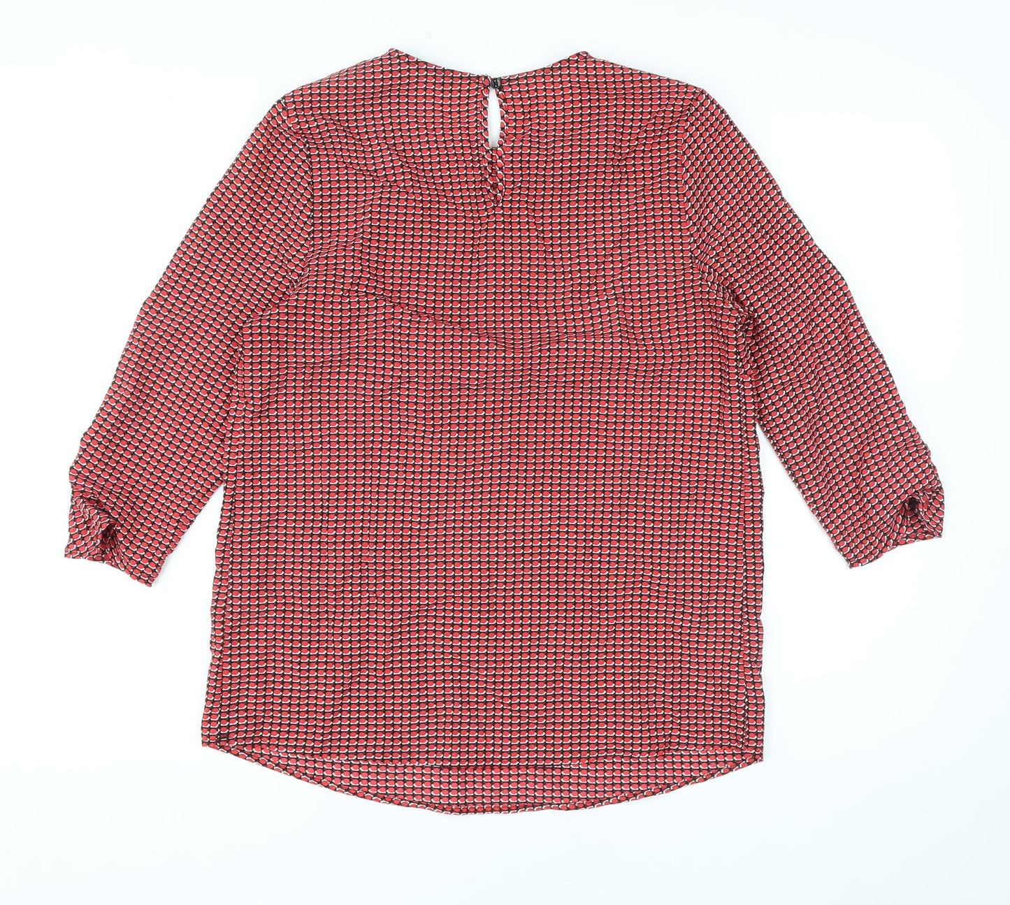Womens UK Size XS Dunnes Stores Red Basic Blouse