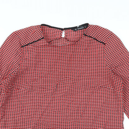 Womens UK Size XS Dunnes Stores Red Basic Blouse