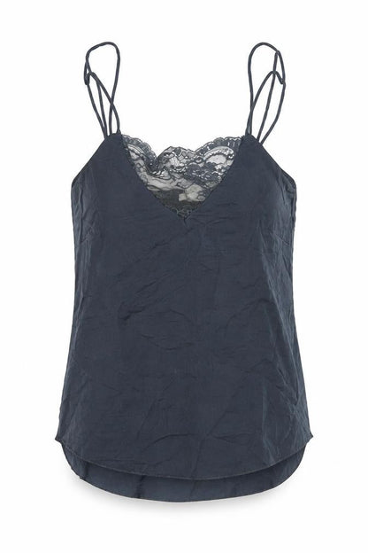 Womens UK Size 4 H&M Grey Basic Tank