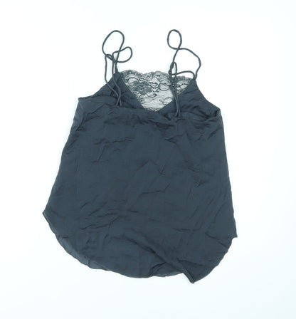 Womens UK Size 4 H&M Grey Basic Tank