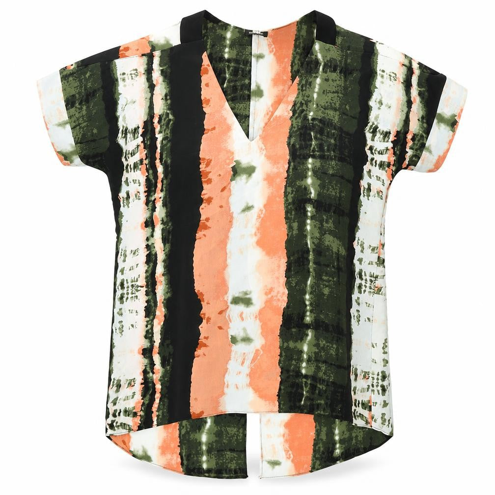 Womens UK Size 8 River Island Multicoloured Basic T-Shirt