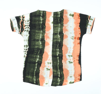 Womens UK Size 8 River Island Multicoloured Basic T-Shirt