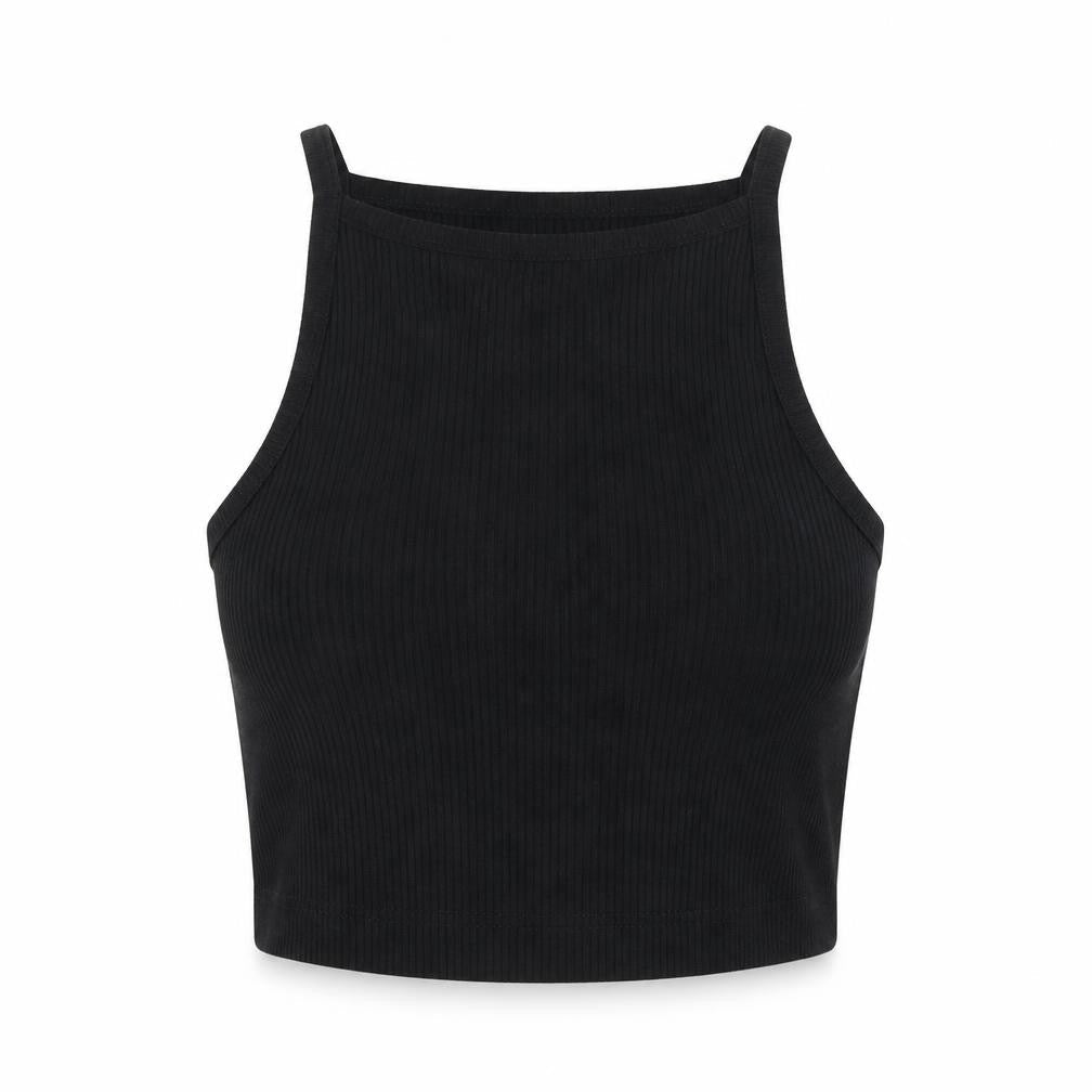 Womens UK Size S Marks and Spencer Black Cropped Tank