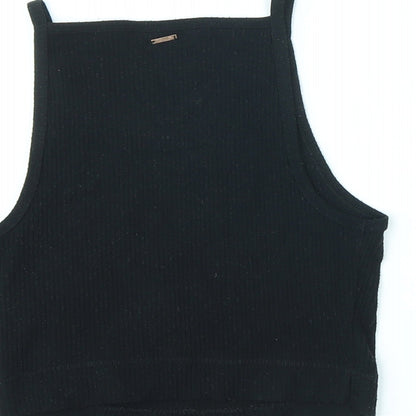 Womens UK Size S Marks and Spencer Black Cropped Tank