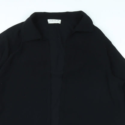Womens UK Size 12 Platinum Black Cardigan Jumper