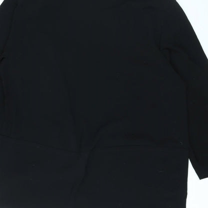 Womens UK Size 12 Platinum Black Cardigan Jumper