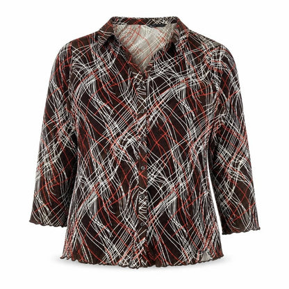 Womens UK Size 16 BHS Brown Basic Button-Up