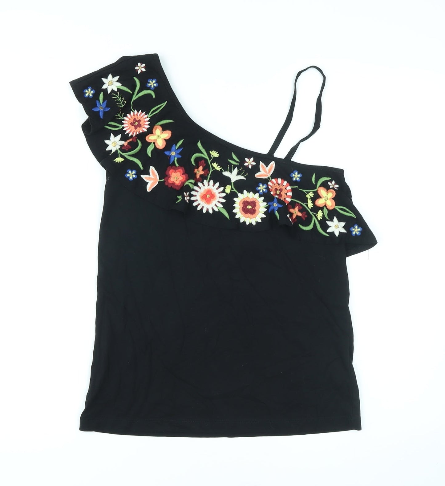Womens UK Size 6 NEXT Black Basic Tank