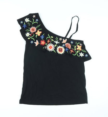 Womens UK Size 6 NEXT Black Basic Tank