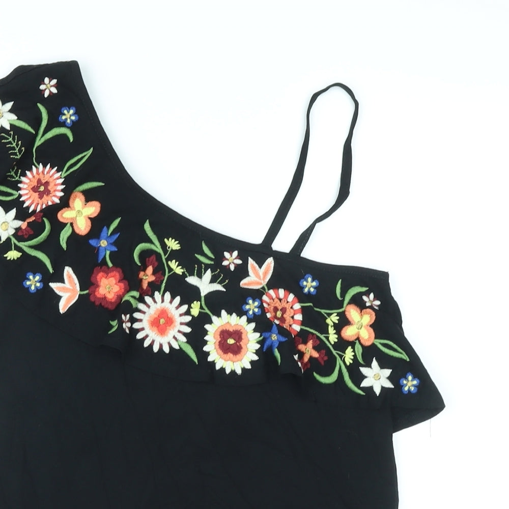Womens UK Size 6 NEXT Black Basic Tank