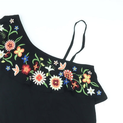 Womens UK Size 6 NEXT Black Basic Tank