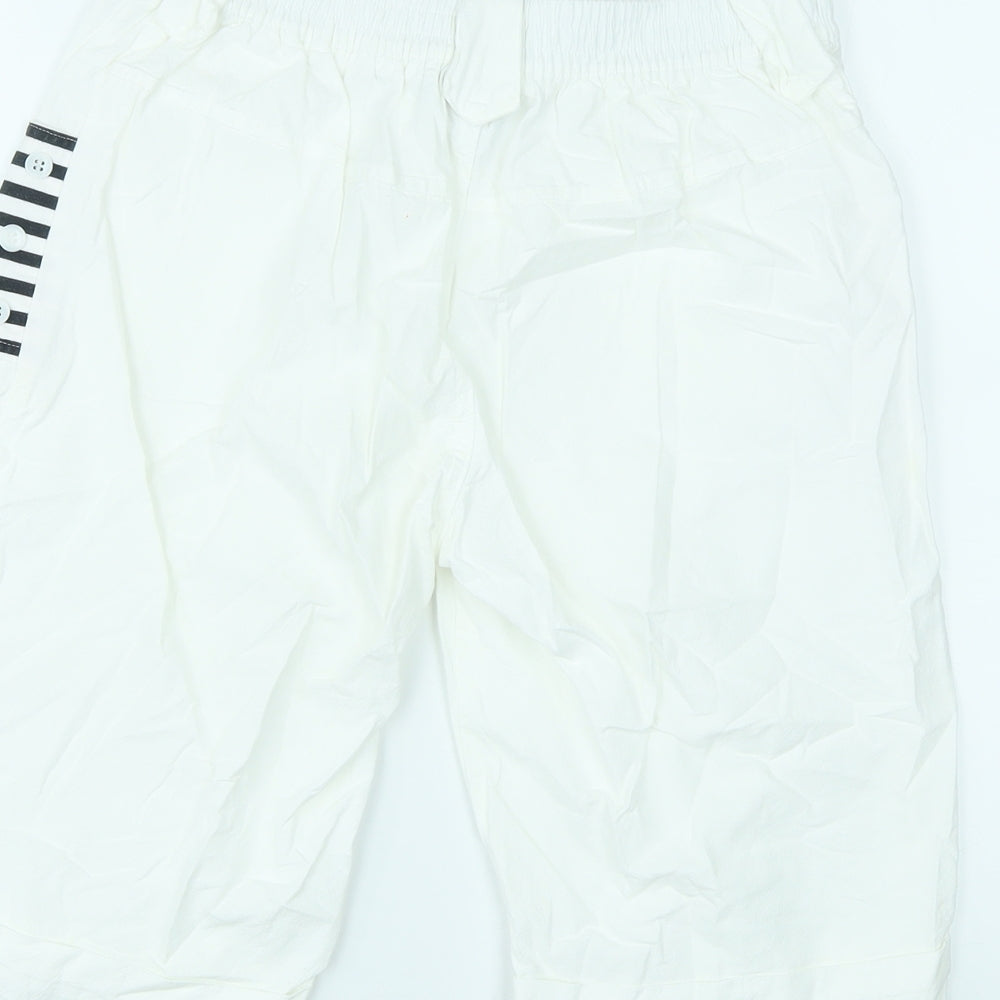 White Diamonds Womens White Striped Cotton Chino Shorts Size XL L10.5 in Regular Zip