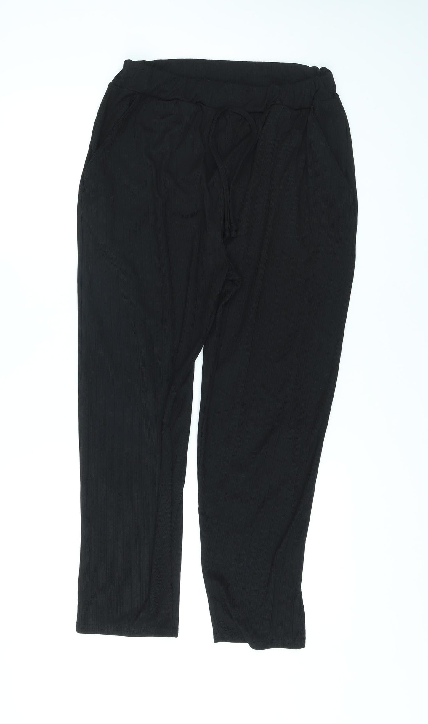 Womens UK Size M Misspap Regular Fit  Black Trousers