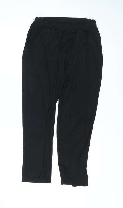 Womens UK Size M Misspap Regular Fit  Black Trousers