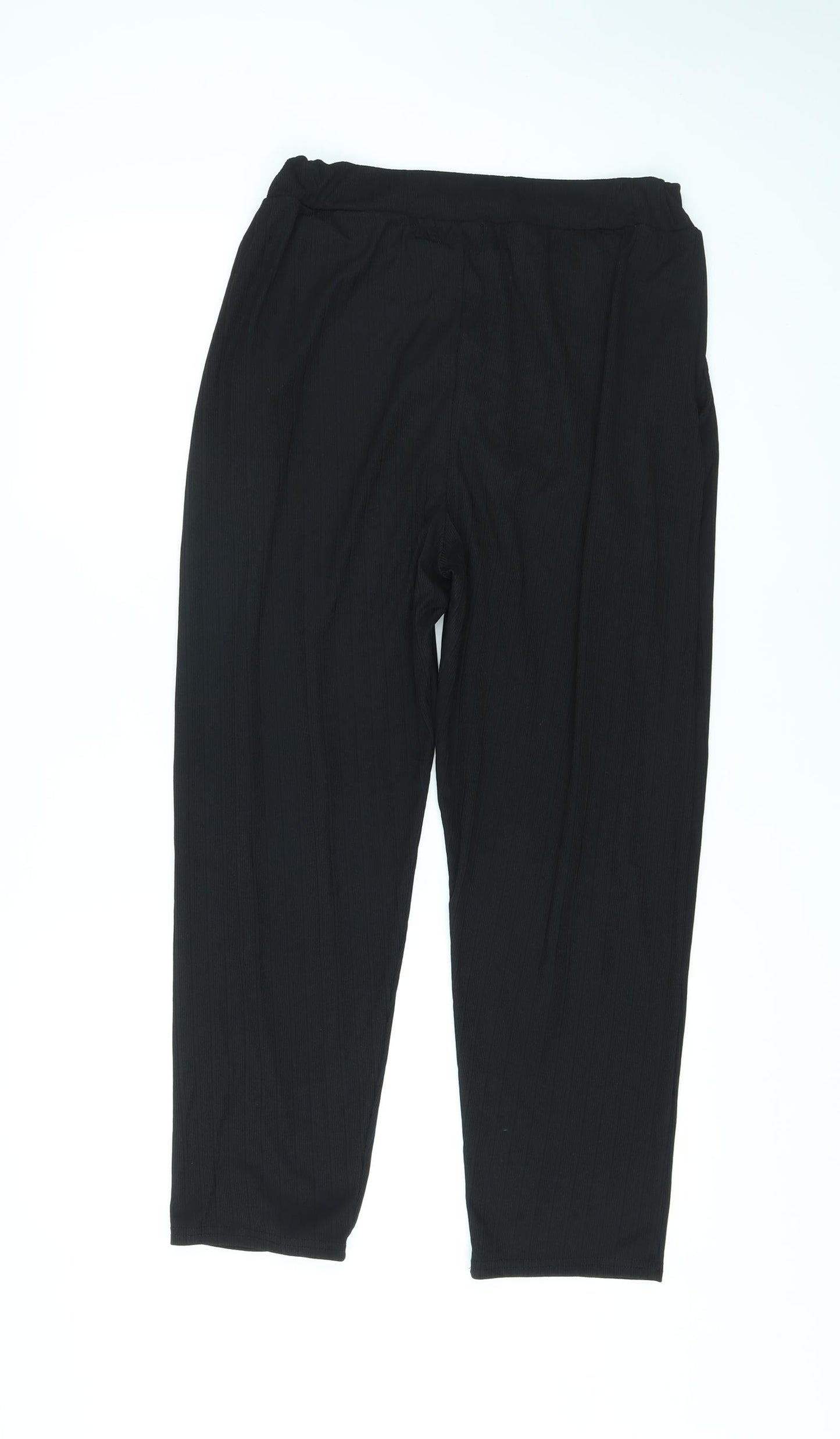 Womens UK Size M Misspap Regular Fit  Black Trousers