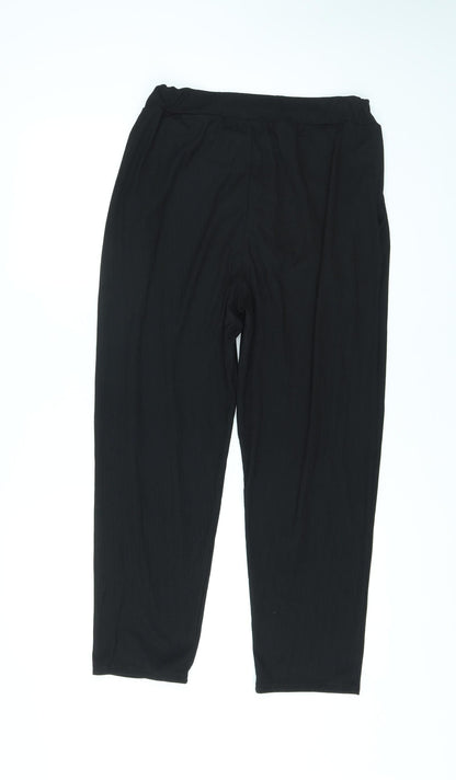 Womens UK Size M Misspap Regular Fit  Black Trousers
