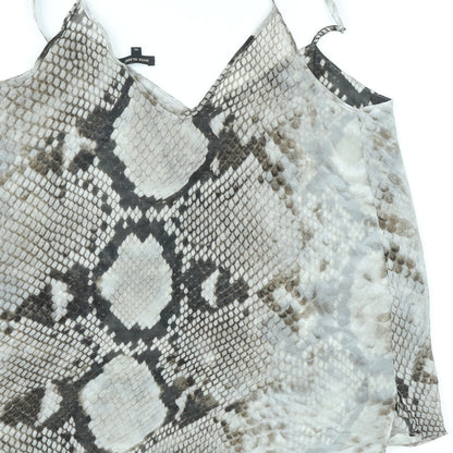 Womens UK Size 10 River Island Grey Camisole Tank