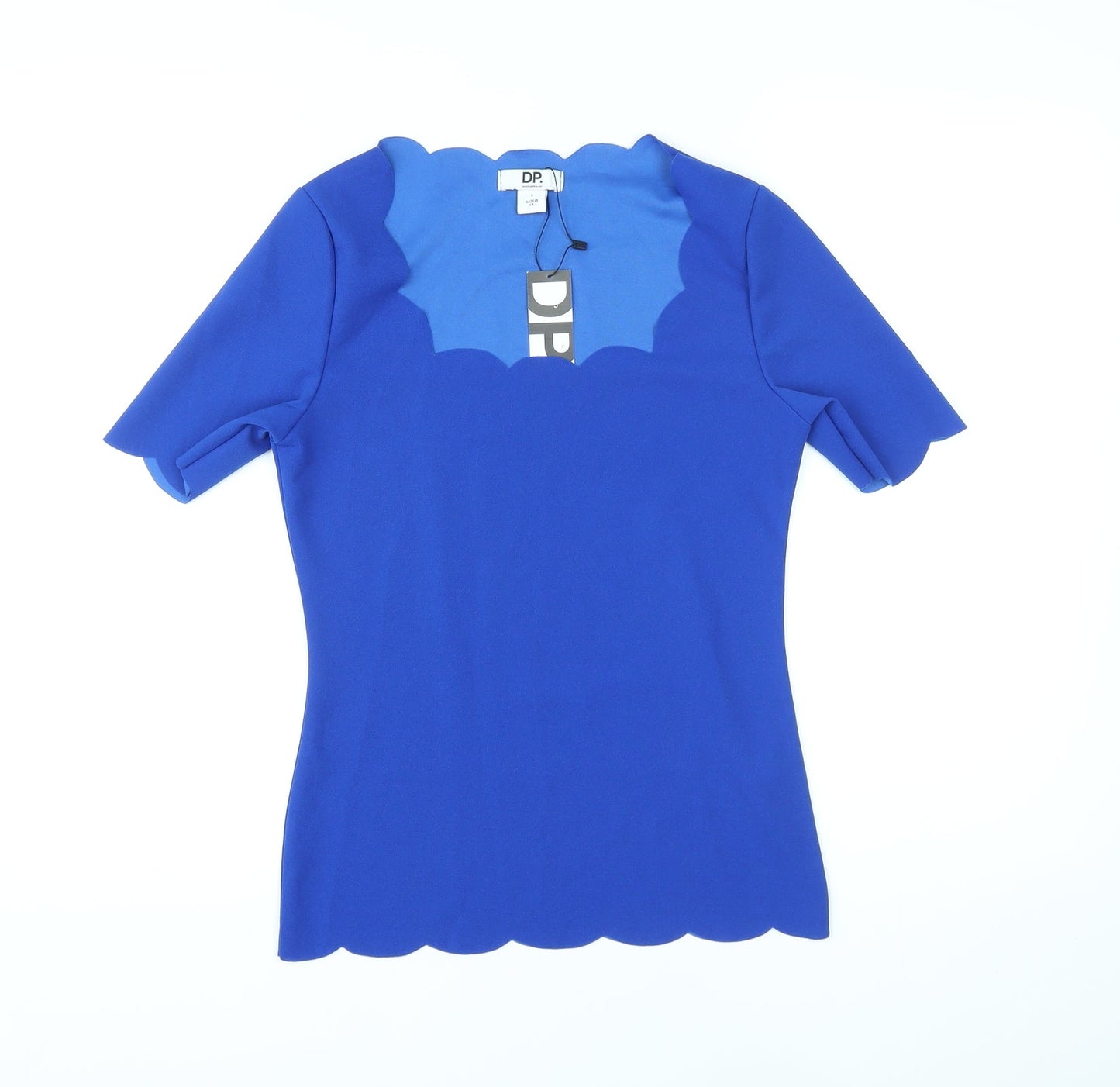 Womens UK Size S Dorothy Perkins Blue Basic T-Shirt
