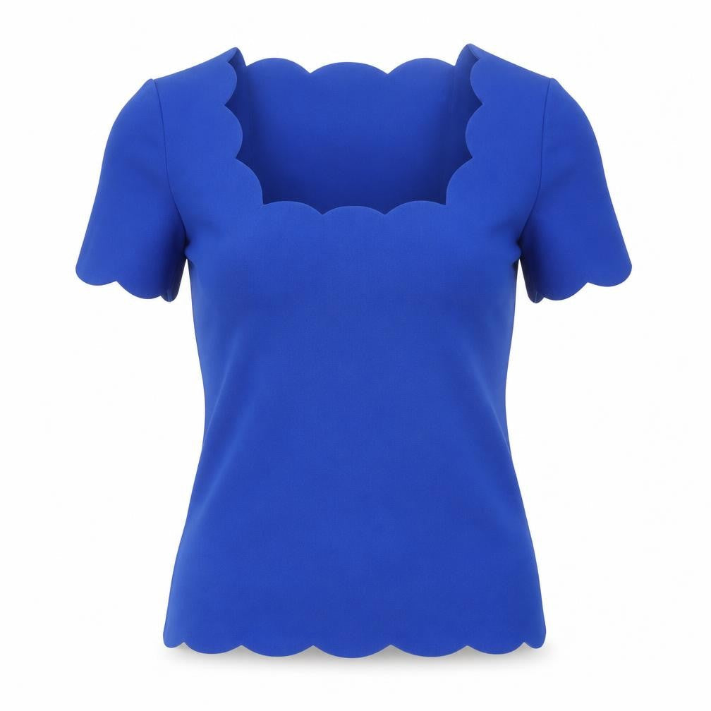 Womens UK Size S Dorothy Perkins Blue Basic T-Shirt