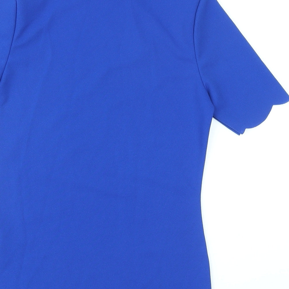 Womens UK Size S Dorothy Perkins Blue Basic T-Shirt