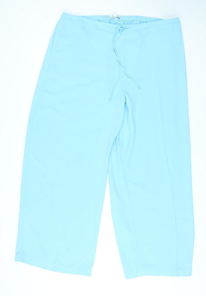 Womens UK Size 22 Marks and Spencer Regular Fit  Blue Trousers