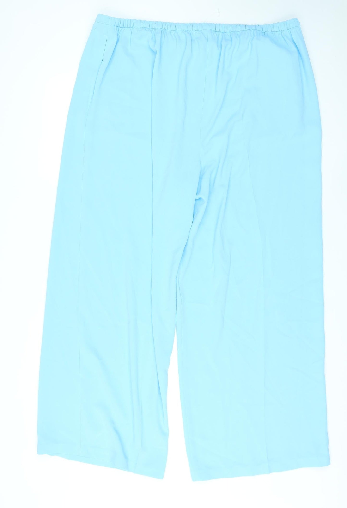 Womens UK Size 22 Marks and Spencer Regular Fit  Blue Trousers