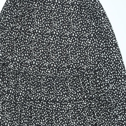 Evans Womens Black Polka Dot Polyester A-Line Size 20 Round Neck Pullover