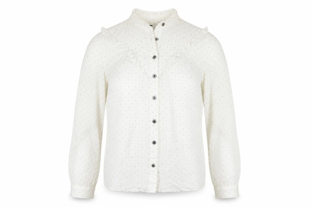Womens UK Size 8 Marks and Spencer White Basic Button-Up