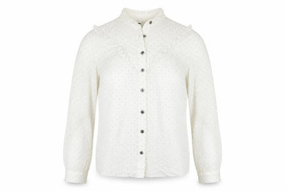 Womens UK Size 8 Marks and Spencer White Basic Button-Up