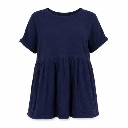 Daisy Street Womens Blue Viscose A-Line Size M Round Neck Pullover