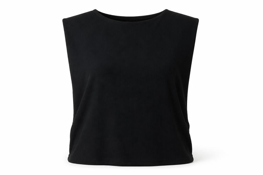 Womens UK Size M Misspap Black Basic Tank