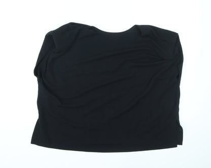 Womens UK Size M Misspap Black Basic Tank