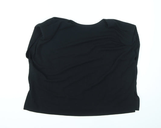 Womens UK Size M Misspap Black Basic Tank