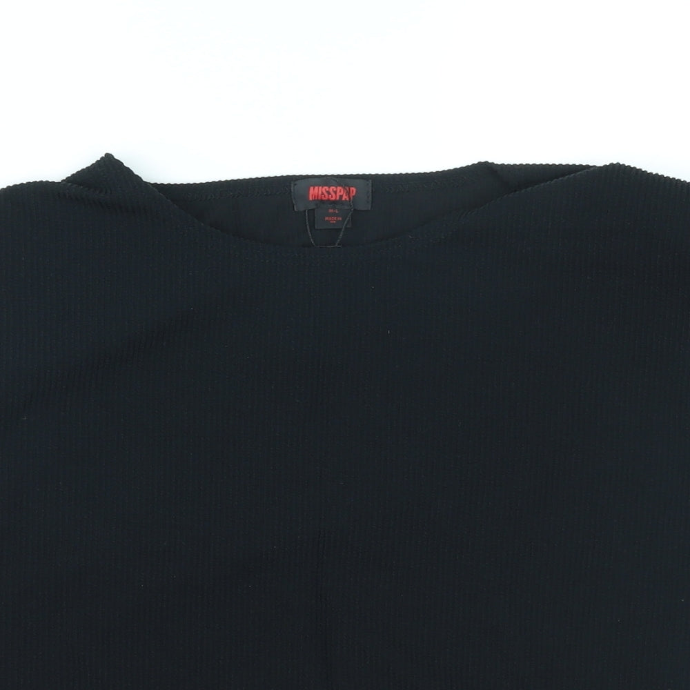 Womens UK Size M Misspap Black Basic Tank