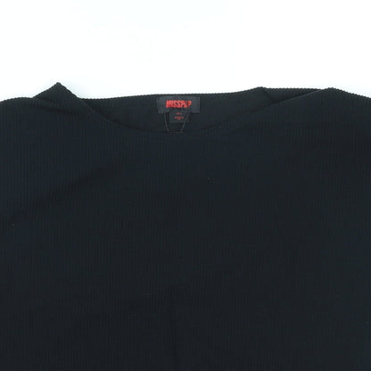 Womens UK Size M Misspap Black Basic Tank