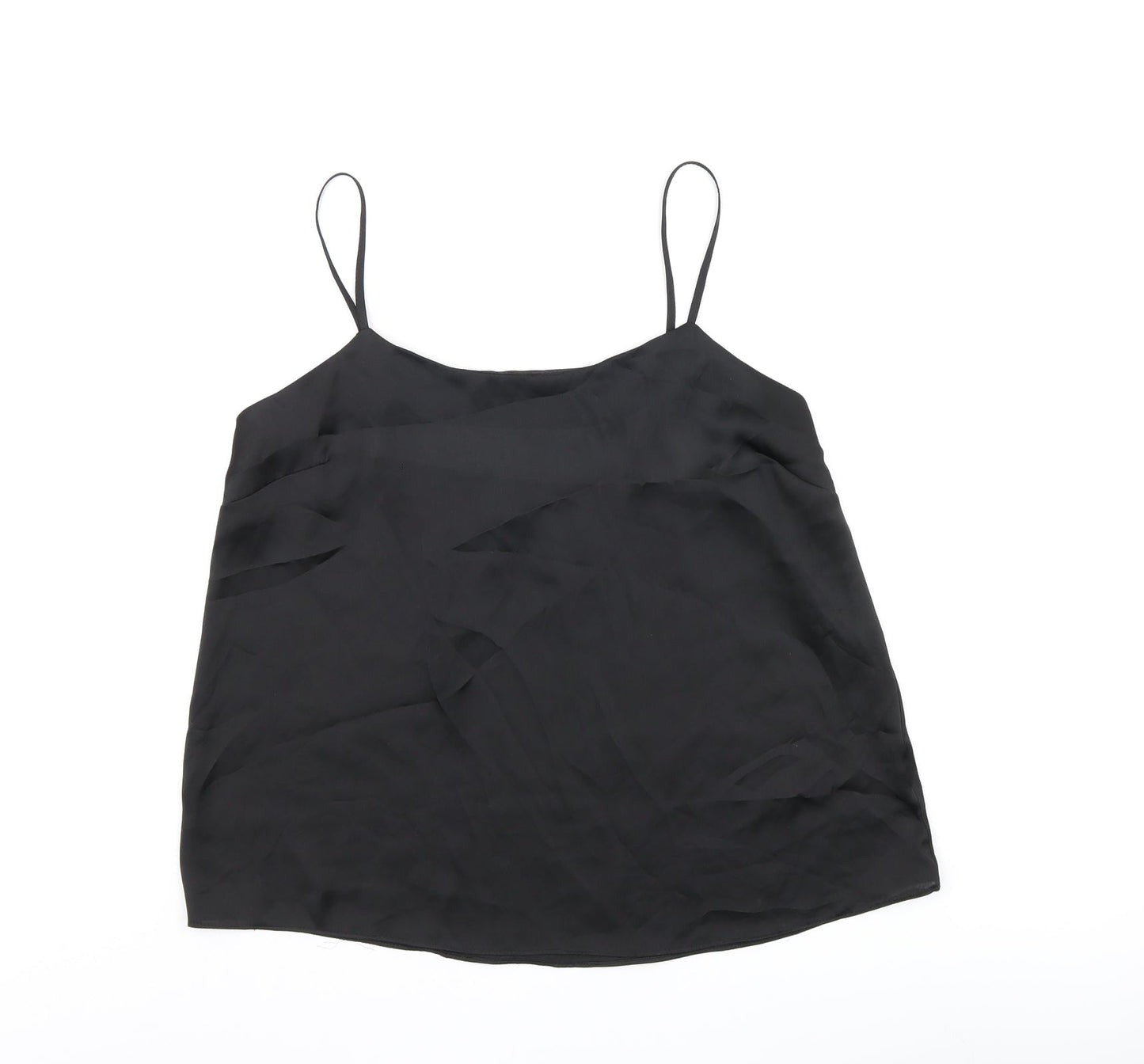 Womens UK Size 12 River Island Black Camisole T-Shirt