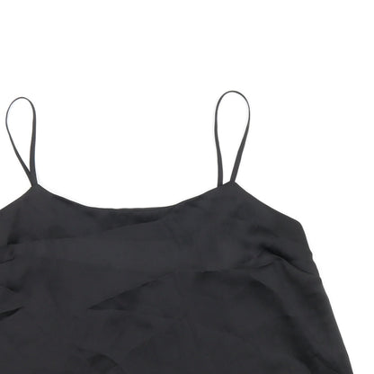 Womens UK Size 12 River Island Black Camisole T-Shirt