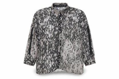 Womens UK Size 8 Religion Grey Basic Button-Up