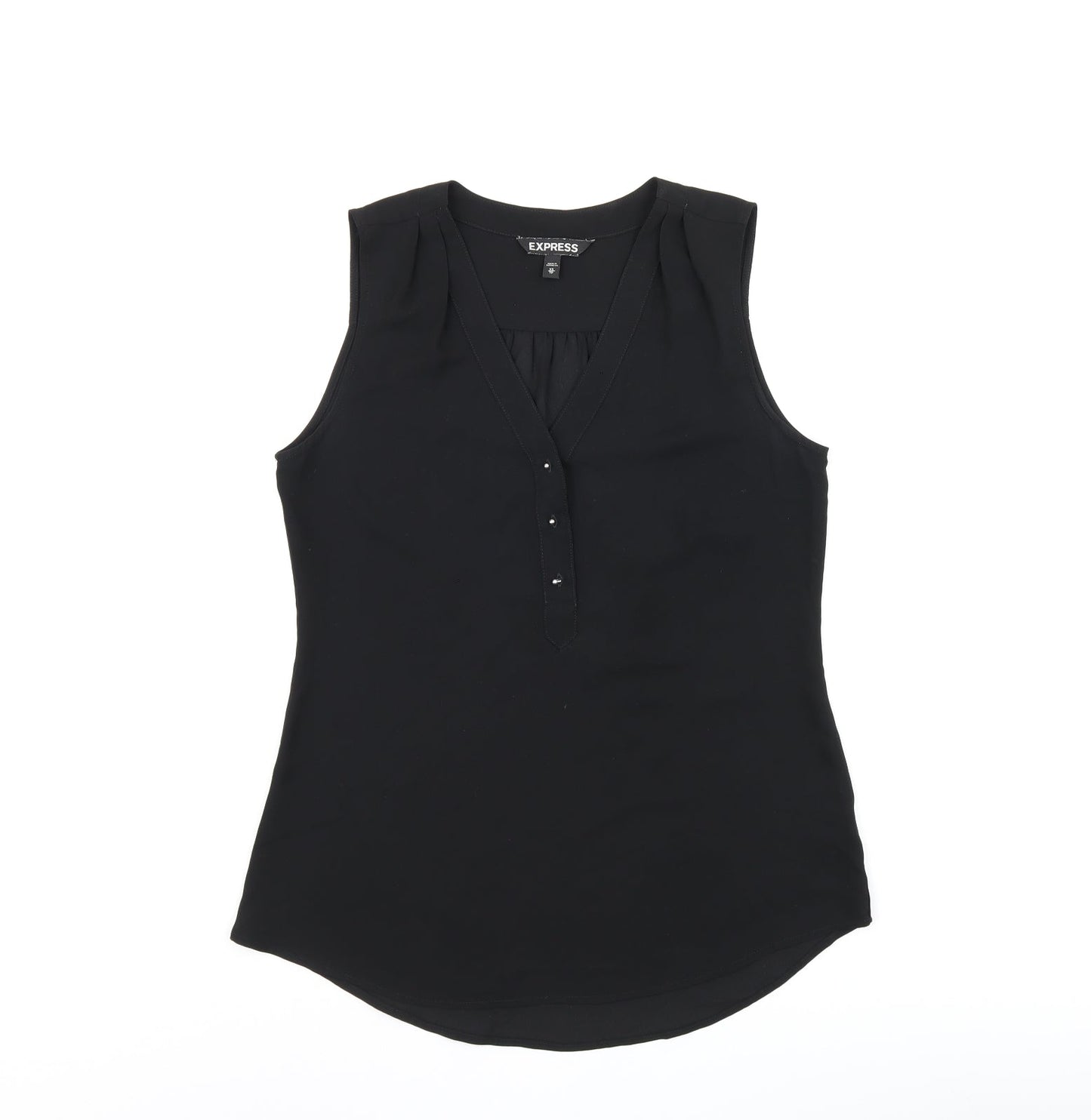 Womens UK Size XS Express Black Basic T-Shirt