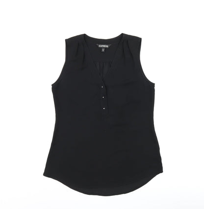 Womens UK Size XS Express Black Basic T-Shirt