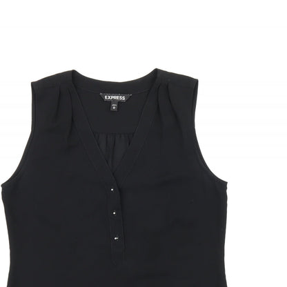 Womens UK Size XS Express Black Basic T-Shirt