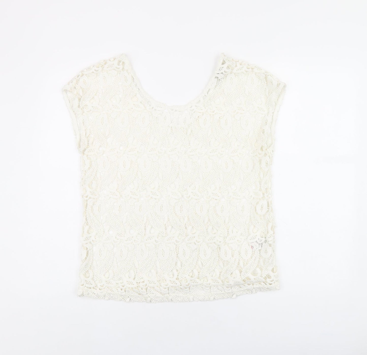Womens UK Size 12 NEXT White Basic T-Shirt