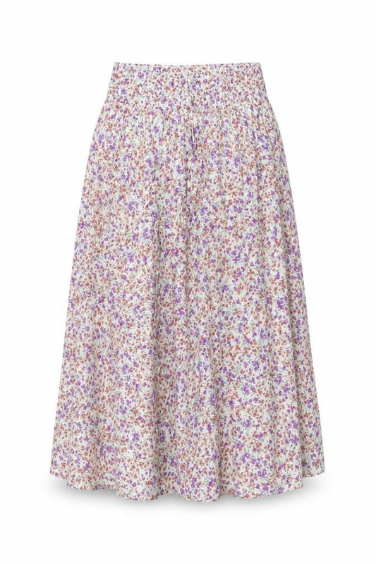 Envie de Fraise Womens Multicoloured Floral Polyester Swing Skirt Size 6 Drawstring