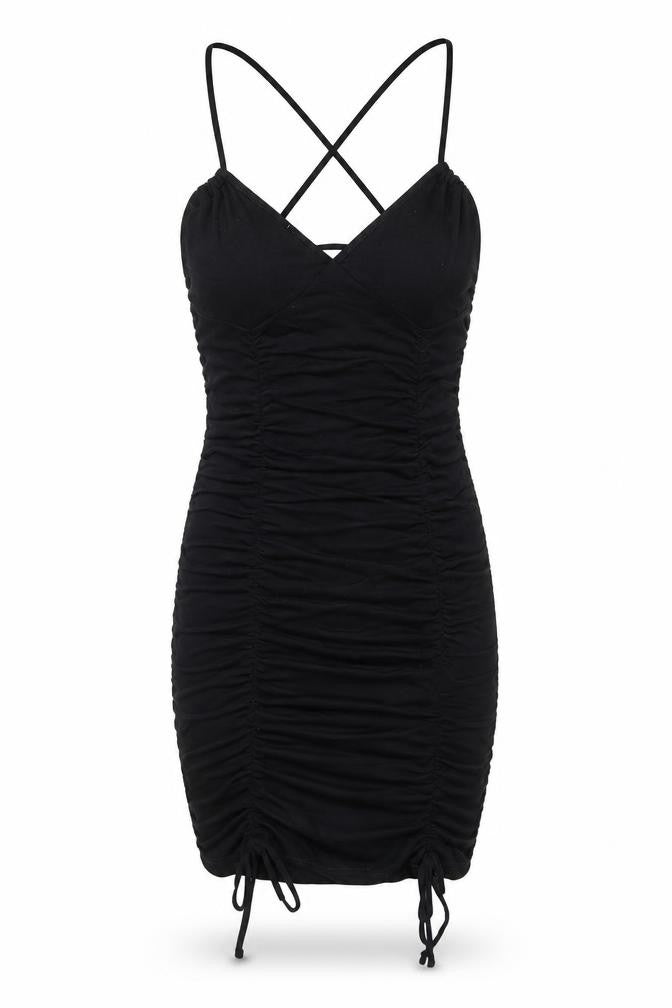 ASOS Womens Black Polyester Bodycon Size 10 V-Neck Pullover