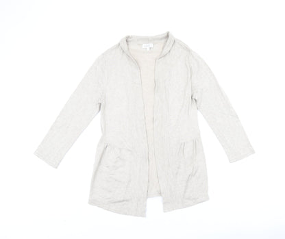 Womens UK Size 12 Kaliko Beige Cardigan Jumper