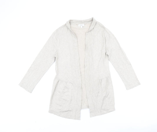 Womens UK Size 12 Kaliko Beige Cardigan Jumper