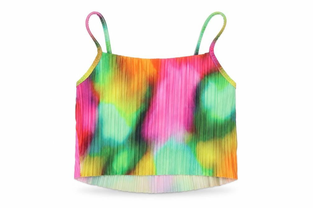 Womens UK Size M Pink Vanilla Multicoloured Camisole T-Shirt