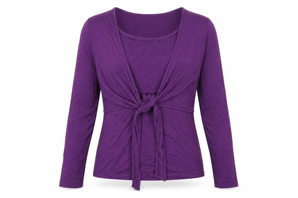 Womens UK Size M JoJo Maman Bébé Purple Basic T-Shirt